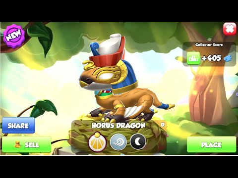 Hatched Divine Horus Dragon-Dragon Mania Legends | Level 3 Castle A Birthday Chapter 1 | DML