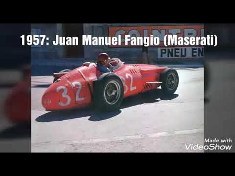 F1 Monaco every race winners (1950-2019)