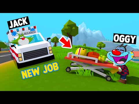 OGGY AND JACK BECAME BEST Ambulance Driver 🚑 IN WOBBLY LIFE