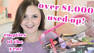 2024 MAKEUP Empties | Over $1,000 used up!!!