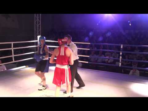 Britt Janne Mardal vs Grethe Kraugerud - NM boksing 2014