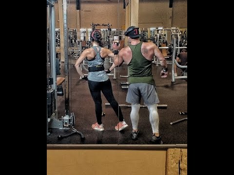 Pool party with a Back and Bicep workout!