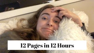 Writing a 12 Page Paper in 12 Hours // Writing Vlog and Existential Crisis