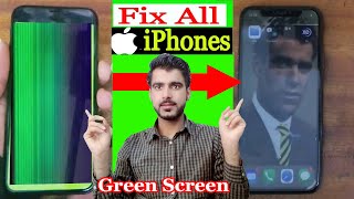 Fix All iPhone Flashing Green Screen  | How to fix iPhone X blinking screen green | 2022 | Green LCD