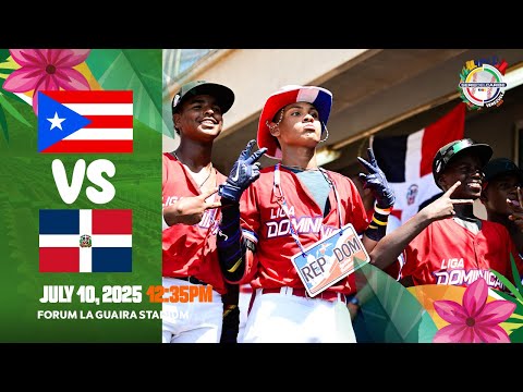 Juego 9 | Puerto Rico🇵🇷 VS República Dominicana🇩🇴 | Serie del Caribe Kids Venezuela 2025🇻🇪