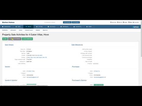 How to I manage a sale that has fallen through in Domus