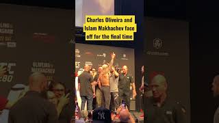 CHARLES OLIVEIRA AND ISLAM MAKHACHEV FINAL FACE OFF | UFC 280