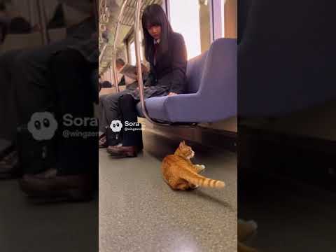 夕暮れの電車で出会った、小さな奇跡🚋🐾