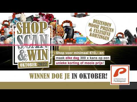 Shop, Scan en Win in Winkelcentrum Paddepoel in Groningen