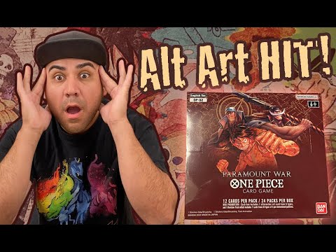 One Piece Card Game Paramount War Booster Box Opening! Alt Art HIT!