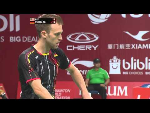 TOTAL BWF World Championships 2015 | Badminton Day 3 R32 M9-MS | Lee vs Zwi