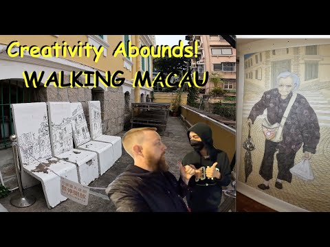 Creativity Abounds! [4K] Walking Macau w/Autistic: Calçada da Igreja de São Lazaro 瘋堂斜巷 Incubator