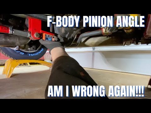 Trans am pinion angle how-to