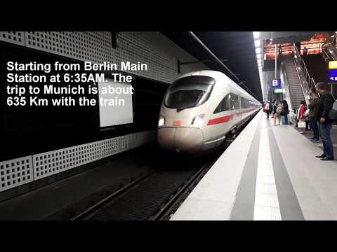 Inside Germany's High Speed Train | Berlin Munich 2018