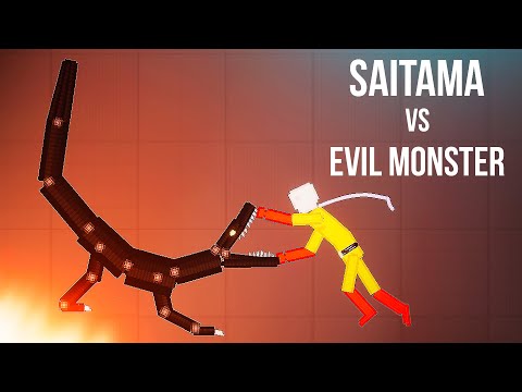 REAL SAITAMA vs EVIL MONSTER - People Playground 1.26 beta