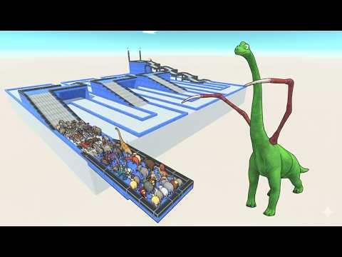 ESCAPE FROM ALIEN BRACHIOSAURUS #12 - ARBS - Animal Revolt Battle Simulator