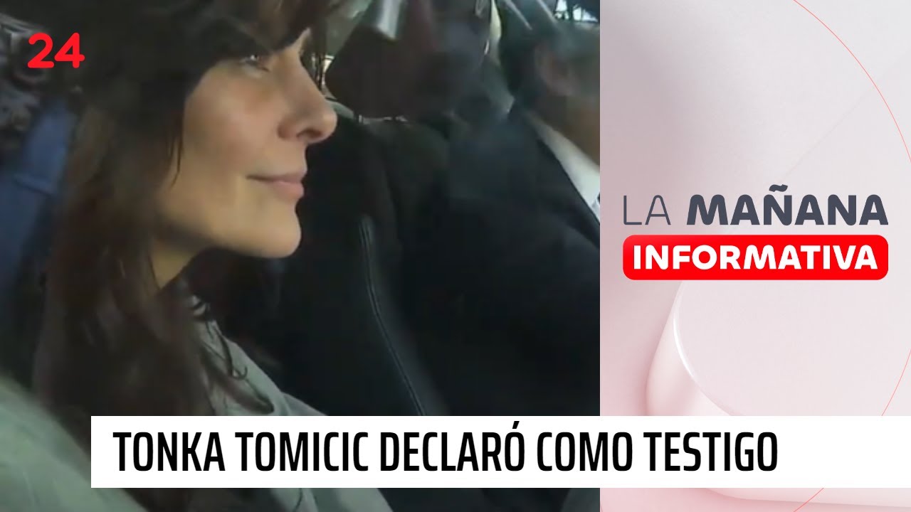 Tonka Tomicic declaró por cerca de dos horas como testigo en Caso Audio | 24 Horas TVN Chile