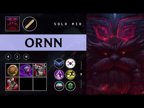 Ornn Mid vs Yasuo - KR Diamond Patch 25.24