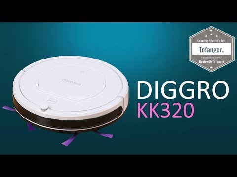 DIGGRO kk320 Robot Vacuum - Automatic Cleaning - Remote control and automatic charging base