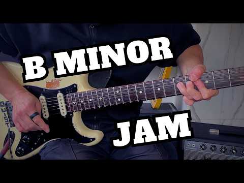 B Minor Guitar Backing Track Jam