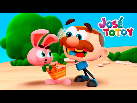 Stories for kids José Totoy Learning Soft Skills story The Carrot Competition With the Rabbit!!!