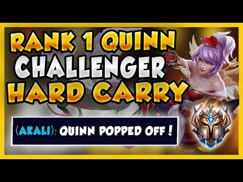 *RANK 1 QUINN* HARD STOMPING CHALLENGER PLAYERS WITH MY QUINN (FT. DARDOCH) - League of Legends