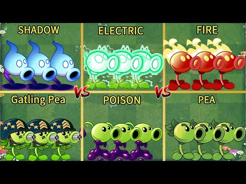Pvz 2 Gameplay - 6 Best Peashooter Teams Battlez - Who 's Strongest Plant ？- Plant Vs Plant