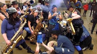 HONK! 2014 - Chaotic Noise Marching Corps - Oct 11 - Dilboy Hall, Davis Square, Somerville, MA.