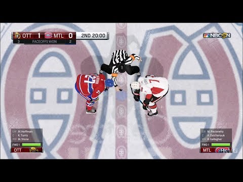 NHL 18 - Montreal Canadiens vs Ottawa Senators - Gameplay (HD) [1080p60FPS]