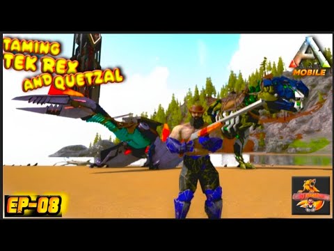 Taming High Level Tek Rex And Quetzal-In Ragnarok🤠🔥| ARK: Ultimate Mobile Edition- Episode:-08 #ark