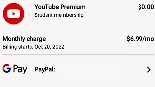 How To Get YouTube Premium For $6.99 A Month | Student Membership Price YouTube Premium