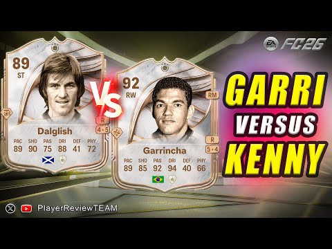 WHO to PICK ??? 4⭐5⭐ Kenny Dalglish 89 + 5⭐4⭐ Garrincha 92 SBC Icon Pick | Player's Review FC 26