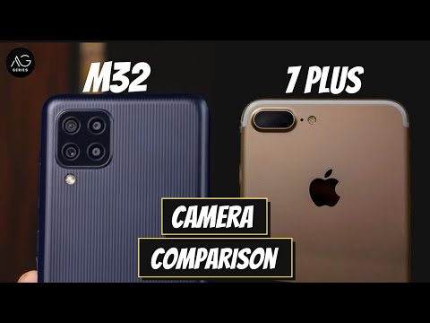Samsung Galaxy M32 Vs iPhone 7 Plus Camera Comparison | 2021