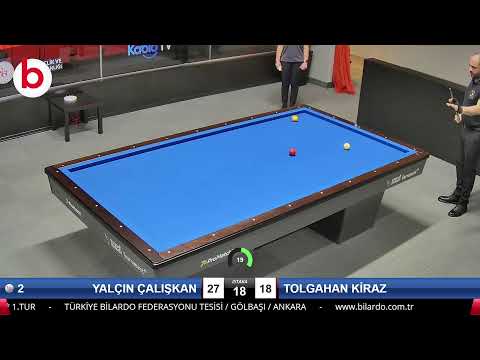 YALÇIN ÇALIŞKAN & TOLGAHAN KİRAZ Bilardo Maçı - 2022 1.LİG PLAY-OFF-1.TUR