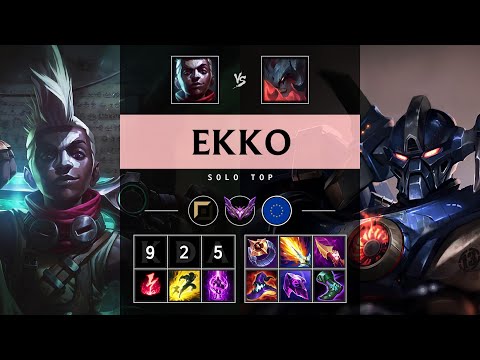 Ekko Top vs Aatrox: Legendary - EUW Master Patch 14.23