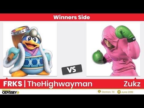 Super Smash Odyssey 1 - Winners Round 3 - FRKS | TheHighwayman vs Zukz