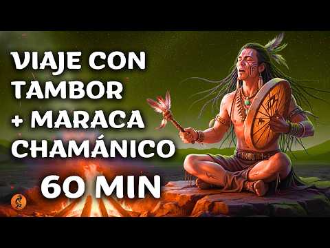 Viaje Tambor Chamánico 60 Min + Maraca Trance Ondas Theta