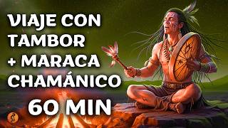 Viaje Tambor Chamánico 60 Min + Maraca Trance Ondas Theta
