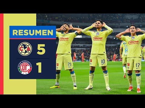 Resumen completo: América 5–1 Toluca | Jornada 15, CL24 | ¡QUÉ GOLIZA A TOLUCA!