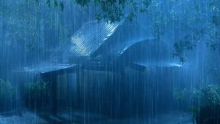 (No Ads) Sleep Fast with Rain & Thunder on Metal Roof 🌧️ Calm Mind, Deep Rest Tonight