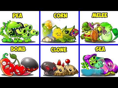 Random 16 Team 3 Plants Vs All Zombies - Who Will Win? - Pvz 2 Team Plant Battlez