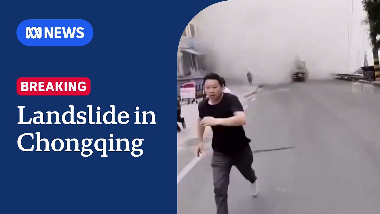 China landslide destroys buildings and traps people beneath rubble | ABC NEWS