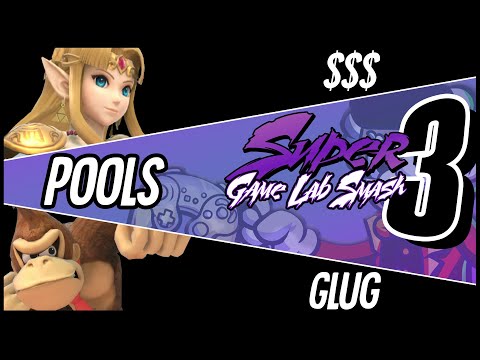 SUPER-GameLab-Smash #3 $$$ (Zelda) Vs Glug (Rob)