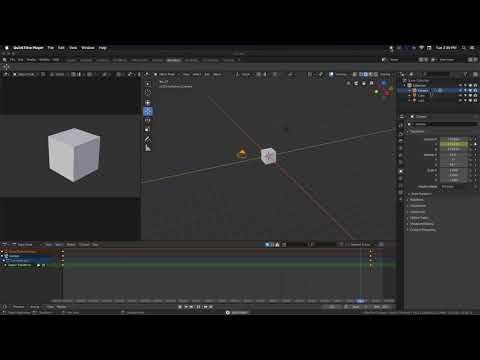 Blender 2.8 Animation camera move