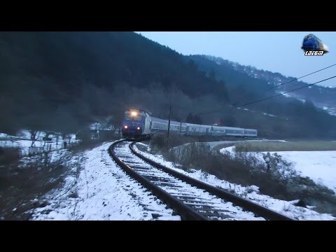 Trenuri pe Seara/Trains on Evening in Defileul Crisului Repede`s Canyon[Winter Edition]02January2017