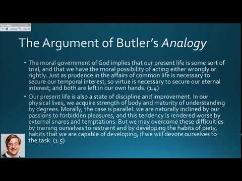 Lecture 12 Butler’s Analogy of Religion