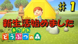 【初見プレイ】新生活始めました！借金生活スタート！【あつまれどうぶつの森】