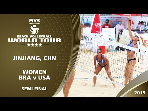 Women's Semi-Final: BRA vs USA | 4* Jinjiang (CHN) - 2019 FIVB Beach Volleyball World Tour
