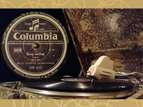 Keep smiling - Willi Stanke mit seinem Orchester  (Columbia CR 884) 1947 German Swing Music  78rpm