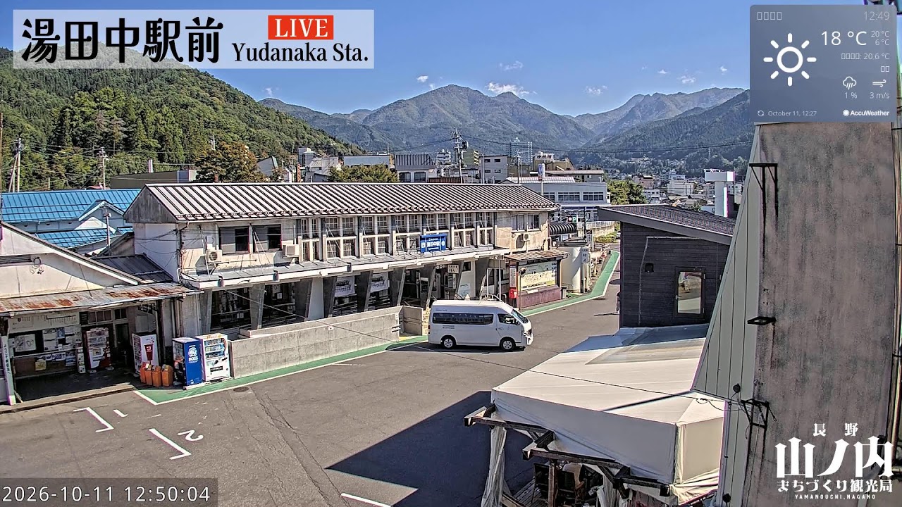 The Yudanaka Onsen's Train Station, Japan